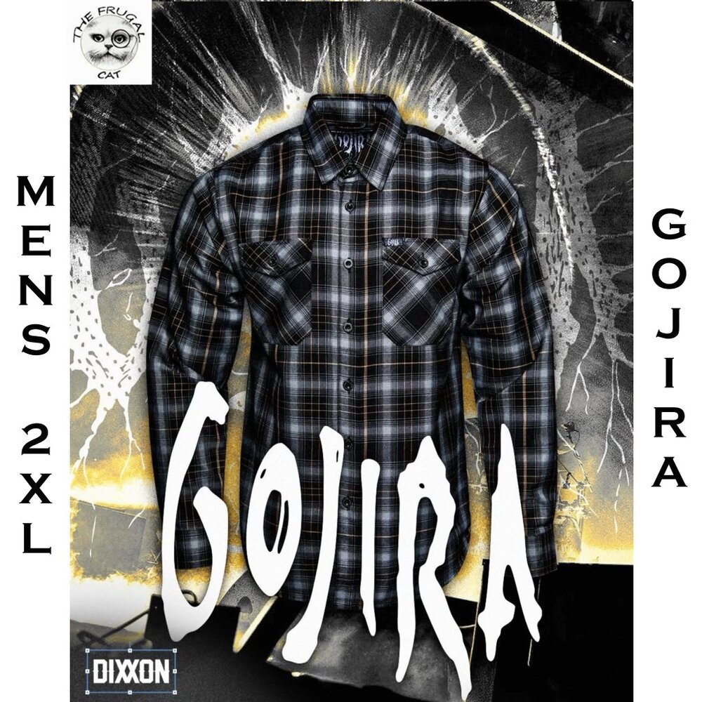 DIXXON FLANNEL x GOJIRA Flannel Shirt - Men's 2XL - Collab